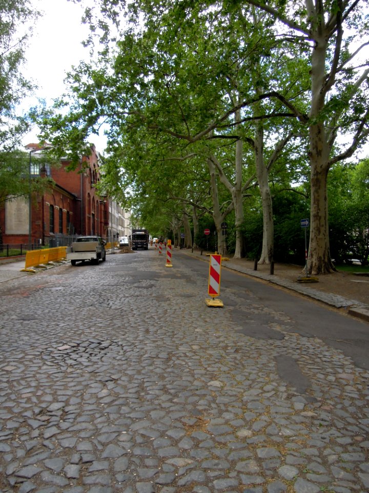 Floßplatz in Leipzig während Bauarbeiten Mitte Mai 2019