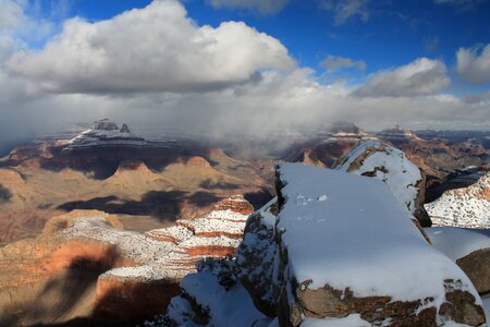 Snow park landscape