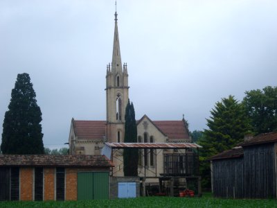 Floudès (Gironde, Fr)l'église