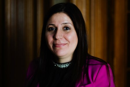 Florin Gorgis, Assyrian human rights and women's rights activist from Diana, Kurdistan Region, Iraq at a meeting in Erbil in her role as General Director of the KRG’s High Council of Women Affairs 19