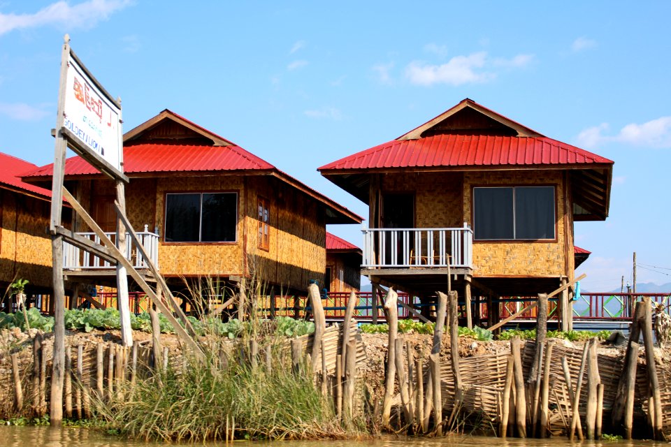 Floating Restaurant at Inle Lake