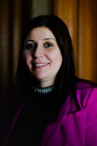 Florin Gorgis, Assyrian human rights and women's rights activist from Diana, Kurdistan Region, Iraq at a meeting in Erbil in her role as General Director of the KRG’s High Council of Women Affairs 16