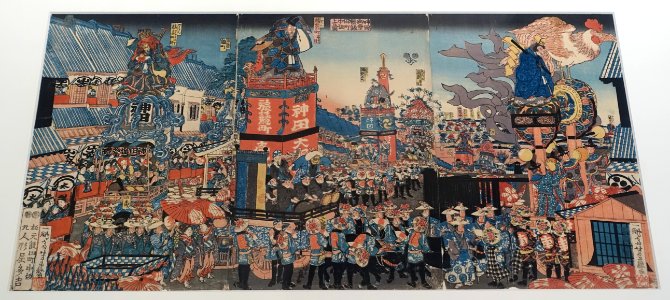 Floats for the Kanda Festival, 1850 AD - Edo-Tokyo Museum - Sumida, Tokyo, Japan - DSC06768