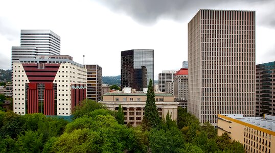 Downtown cityscape skyline photo