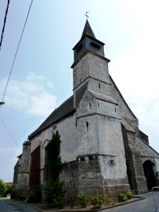 Floringhem (Pas-de-Calais, Fr) église, tour photo