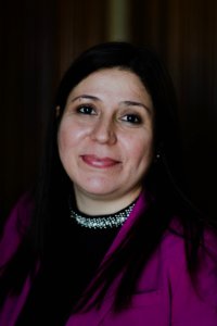 Florin Gorgis, Assyrian human rights and women's rights activist from Diana, Kurdistan Region, Iraq at a meeting in Erbil in her role as General Director of the KRG’s High Council of Women Affairs 20