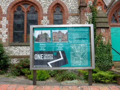 Florence Road Baptist Church, Florence Road, Brighton (August 2013) (Signboard)