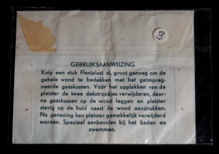 Flexiplast Wonderpleister, achterkant