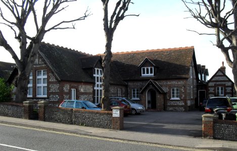 Flint Halls, Church Street, Old Town, Eastbourne (NHLE Code 1353112) (April 2011)