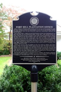 Fort Hill Plantation Office plaque - Fort Hill - Clemson University - DSC07387