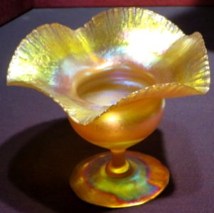 Floriform glass vase by Louis Comfort Tiffany, early 20th century, Dayton Art Institute