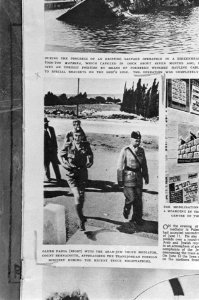 Fotoreproductie van een krantenartikel over de strijd in Palestina, Bestanddeelnr 1362