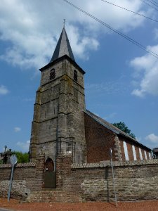 Flines-lès-Mortagne (Nord, Fr) église