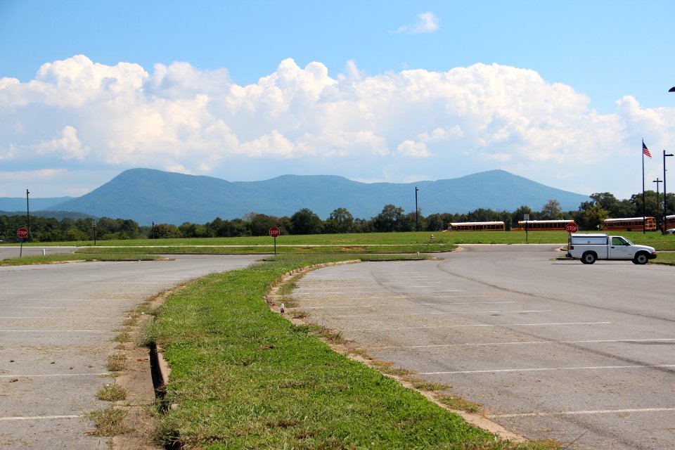 Fort Mountain and Cohutta Mountain viewed from North Murray High School, Sept 2017