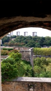 Fort Saint-Jean de Lyon - Remparts côté Saône depuis une fenêtre du sommet