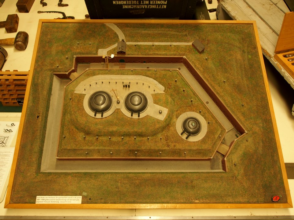 Fort Hoek van Holland maquette, Geniemuseum, Vught