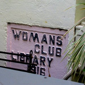 Fort Lauderdale Woman's Club original library cornerstone 