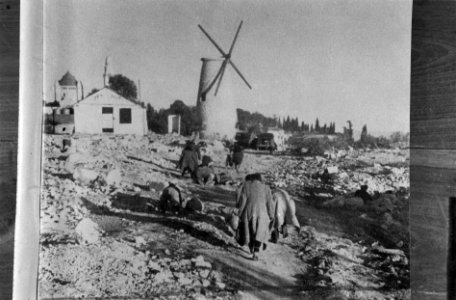 Fotoreproductie van een krantenartikel over de strijd in Palestina, Bestanddeelnr 1361