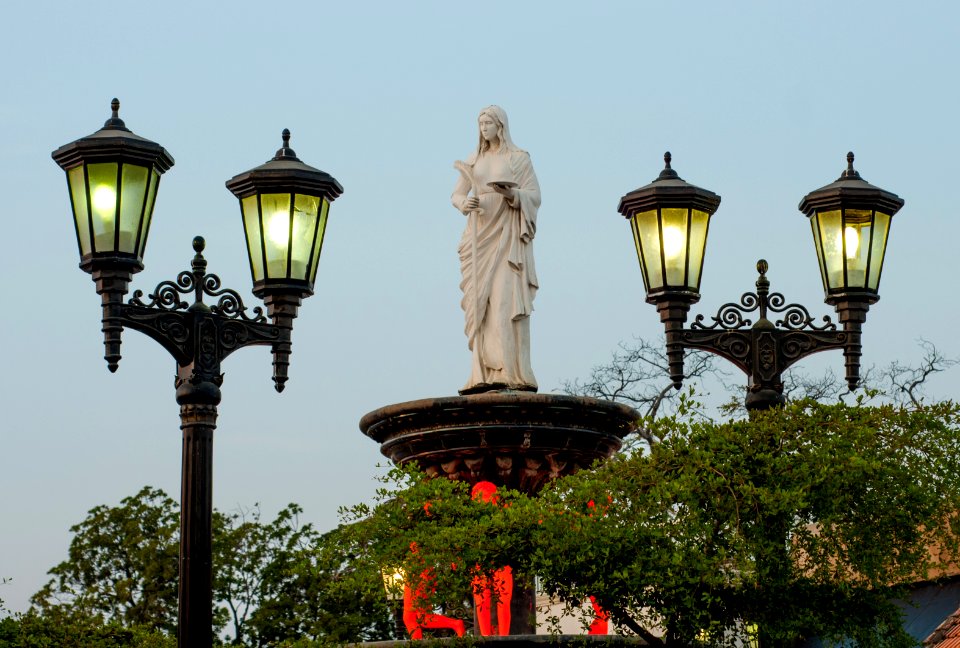 Fountain of Santa Lucia and Lanterns