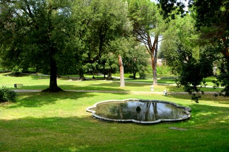 Fountain in the parklands - Bosco - Villa Lante, Bagnaia, Italy - DSC01977