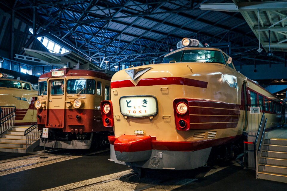 The tokyo railway museum train tram