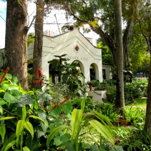 Fort Lauderdale Woman's Club original facade angle 
