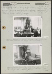 Foto 1 Gecombineerde bank met gemonteerd zaagblad waarbij de sperinrichting bo…, Bestanddeelnr 256-4034256-4035