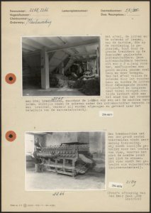 Foto 1 Vlasbewerking het afval, de lokken en de scheven of leemen, uit de tur…, Bestanddeelnr 256-4673256-4674