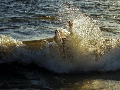 Swim hand monster photo