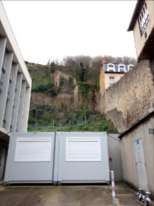 Fortifications du 14e vues depuis la rue de la Quarantaine