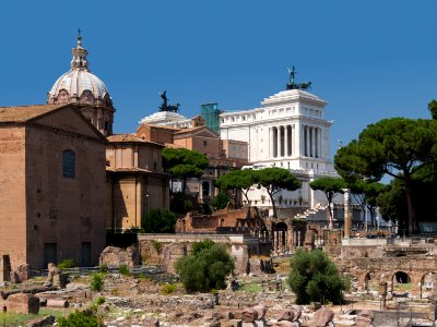 Forum Romanum nord, museo risorgimento, vittoriano back