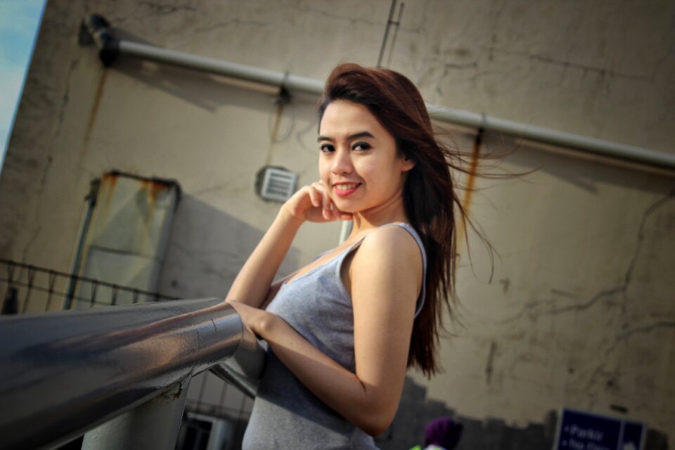 Model smile beautiful
