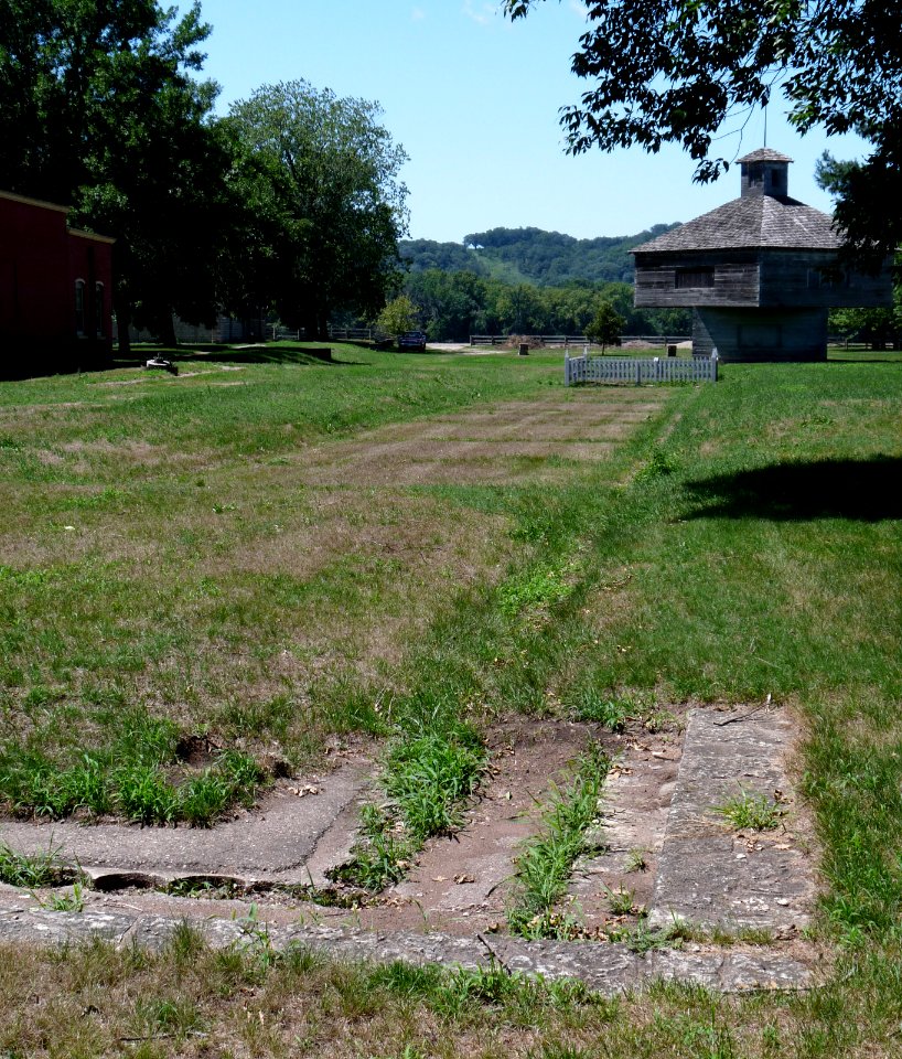 Fort Crawford footings