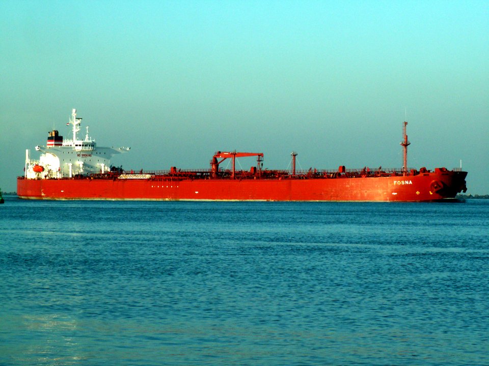 Fosna p2 approaching Port of Rotterdam, Holland 09-Jan-2006