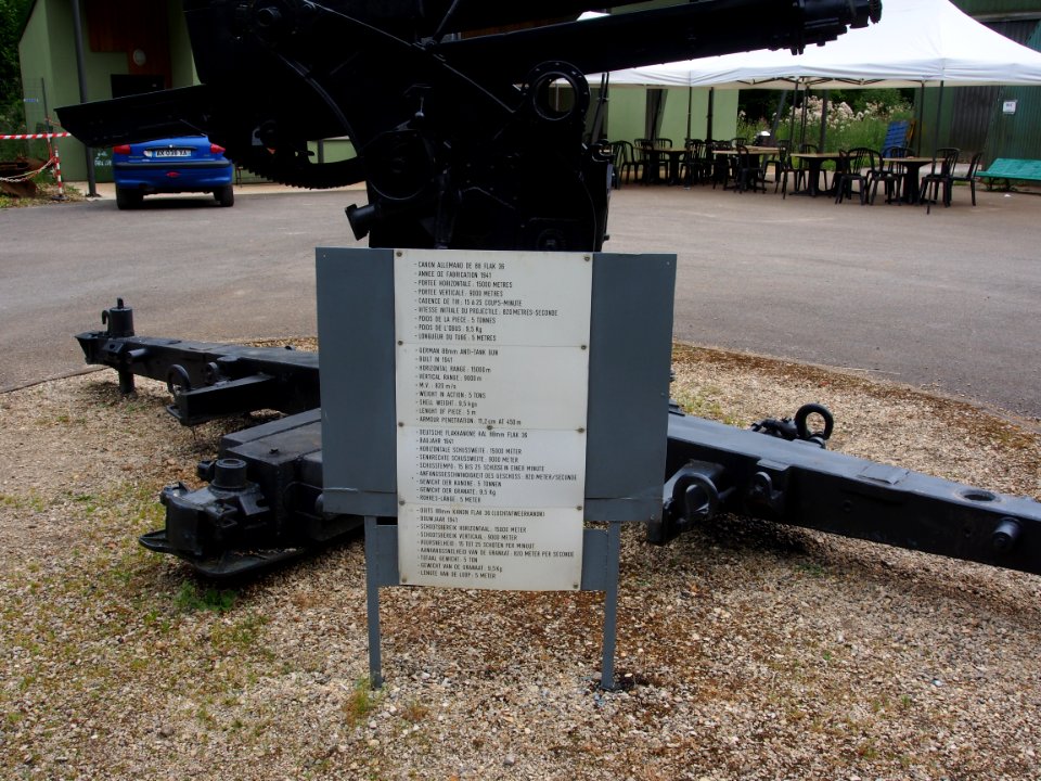 Fort de Fermont and its museum - Ouvrage Fermont, FLAK 36 88mm pic3