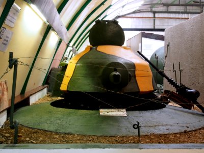 Fort de Fermont and its museum - Demontable Mle35 turret for Hotchkiss machine gun pic1