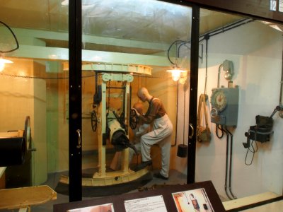 Fort de Fermont and its museum - Firing room for75 mle 31 mortar