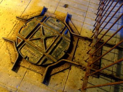 Fort de Douaumont, switch of rails used inside the fortress