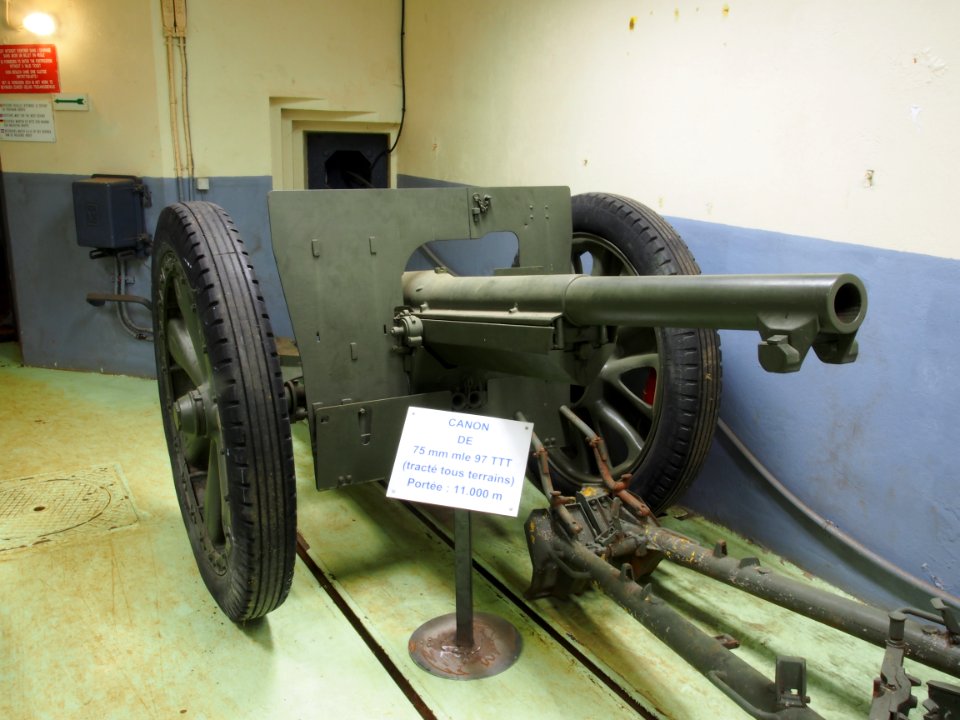 Fort de Fermont and its museum - Ouvrage Fermont - 75mm mle 97 TTT cannon