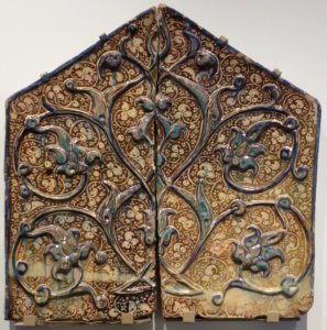 Fragment from a Mihrab, late 13th or early 14th century, Kashan, Iran photo