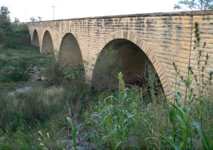 Fort Fletcher bridge from SW 1
