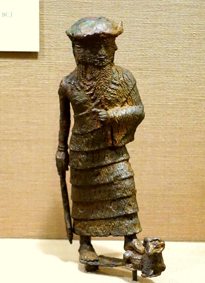 Four-faced god, Ishchali, Isin-Larsa to Old Babylonia periods, 2000-1600 BC, bronze - Oriental Institute Museum, University of Chicago - DSC07383