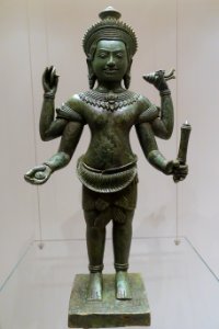 Four-armed Vishnu, Cambodia, 11th-12th century AD, bronze - Ethnological Museum, Berlin - DSC01940