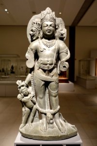 Four-headed god Harihara, Kashmir, 9th century AD, soapstone - Ethnological Museum, Berlin - DSC01606