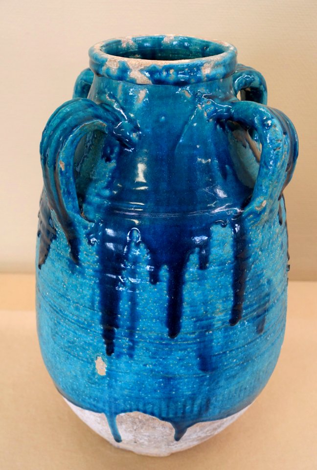 Four-handled jar, 1100s-1200s AD, ceramic - Hakone Museum of Art - Hakone, Kanagawa, Japan - DSC08293