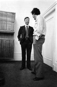 Fractieberaad in verband met formatie minister Van Agt (l) en Lubbers, Bestanddeelnr 929-3171