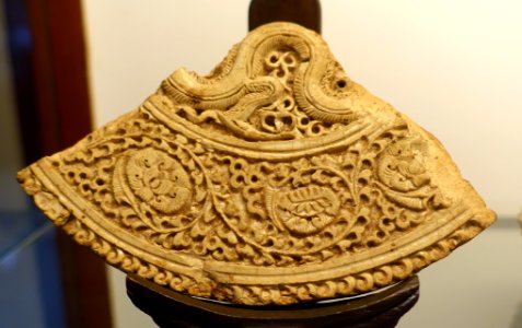 Fragment with decoration, Ly dynasty, 12th century AD, stoneware - Museum of Vietnamese History - Ho Chi Minh City - DSC06194