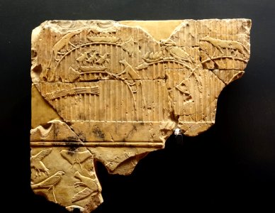 Fragment of a tomb relief, Thebes, 26th Dynasty, 664-525 BC, limestone - Museo Gregoriano Egizio - Vatican Museums - DSC00786