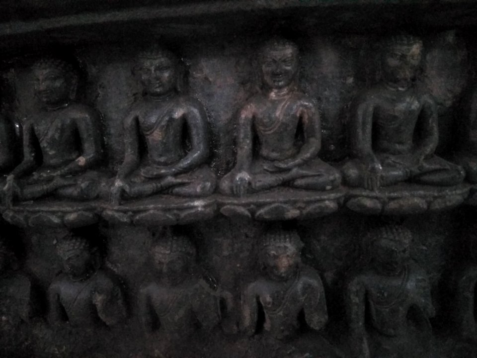 Fragment of buddha images photo