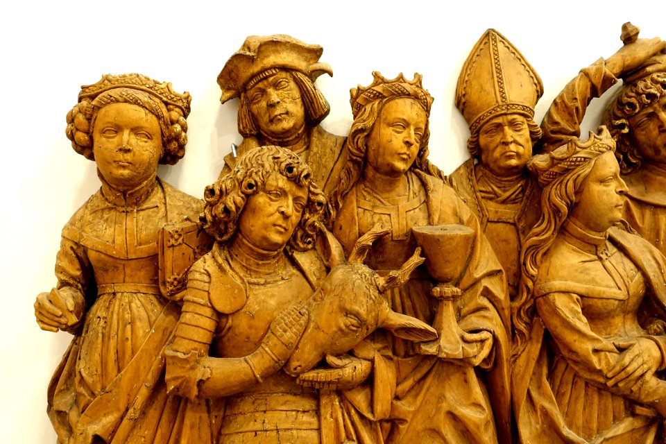 Fourteen Helpers, detail, by the circle of Tilman Riemenschneider, c. 1520-1530, linden wood - Mainfränkisches Museum - Würzburg, Germany - DSC04711